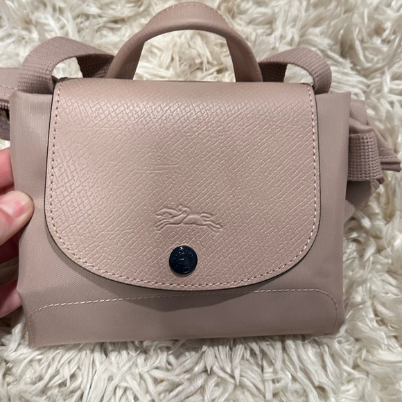 Longchamp Handbags - Longchamp Beige Crossbody foldable backpack